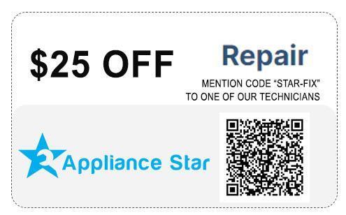 coupon applies to appliance repair services